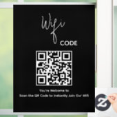 Autocollant Pour Fenêtre Bienvenue QR Code Scan pour connecter le Wi-Fi (Maison)