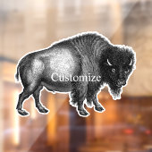 Autocollant Pour Fenêtre Big Bison Buffalo Thunder-Cove (Feuille 2)