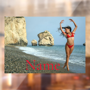 Autocollant Pour Fenêtre Bikini Model Dancing Thunder_Cove