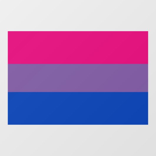 Autocollant Pour Fenêtre Bisexual pride (Feuille)