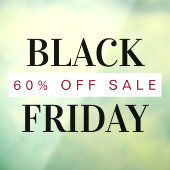 Autocollant Pour Fenêtre Black Friday Modern Typographie Professional (Feuille 3)