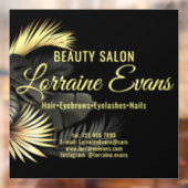 Autocollant Pour Fenêtre Black Gold Elegant (Feuille 2)