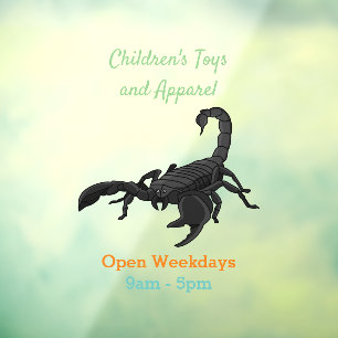 Autocollant Pour Fenêtre Black hungry scorpion