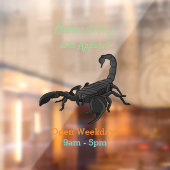 Autocollant Pour Fenêtre Black hungry scorpion (Feuille 2)
