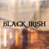 Autocollant Pour Fenêtre Black Irish voir à travers la clé avant de la fenê (Feuille 2)