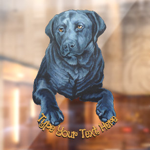 Autocollant Pour Fenêtre Black Lab Chien Décal Custom Chien Art Fenêtre Cla