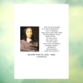 Autocollant Pour Fenêtre Blaise Pascal Gain Loss Wagering God Existe Citati (Feuille 3)