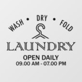 Autocollant Pour Fenêtre blanchisserie (Feuille)