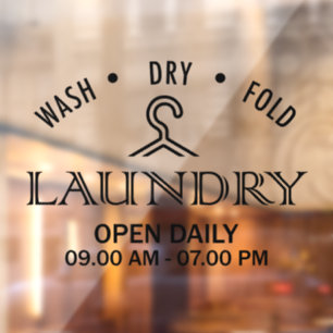 Autocollant Pour Fenêtre blanchisserie