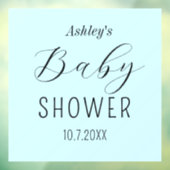 Autocollant Pour Fenêtre Bleu baby shower (Feuille 3)