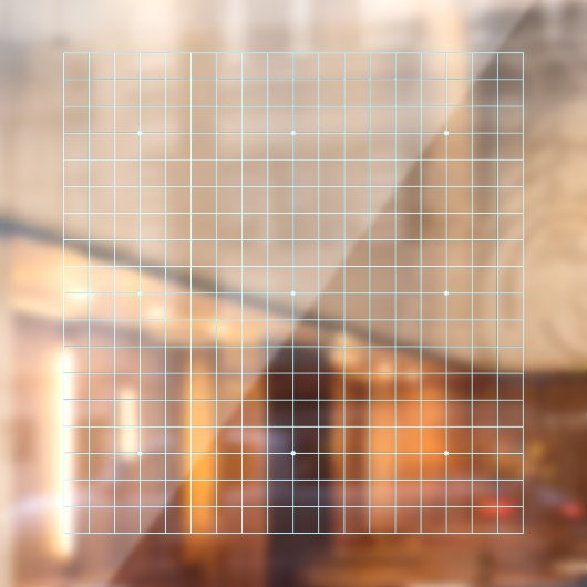 Autocollant Pour Fenêtre Bleu clair brillant de 19X19 (Feuille 2)