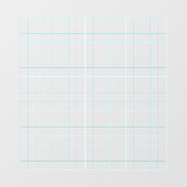 Autocollant Pour Fenêtre Bleu clair brillant de 19X19 (Feuille)