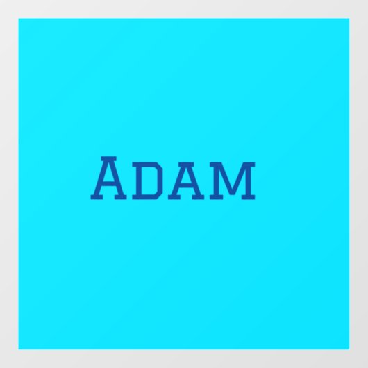 Autocollant Pour Fenêtre bleu violet ajouter le texte du nom à l'école mess (Feuille)