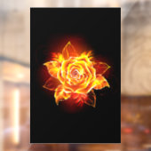 Autocollant Pour Fenêtre Blooming Fire Rose (Feuille 2)