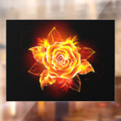 Autocollant Pour Fenêtre Blooming Fire Rose (Feuille 2)