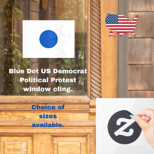 Autocollant Pour Fenêtre Blue Dot Le Démocrate Américain soutient la protes