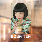 Autocollant Pour Fenêtre Boba Tea Bubble Boire Fenêtre Annonce Cling (Feuille 2)