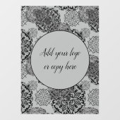 Autocollant Pour Fenêtre Boho Warm Gris Mandalas  (Feuille)