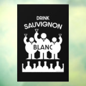 Autocollant Pour Fenêtre Boisson de vin Sauvignon Blanc (Feuille 3)