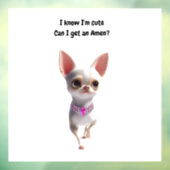 Autocollant Pour Fenêtre Boîtier de fenêtre Silhouette Chihuahua (Feuille 3)