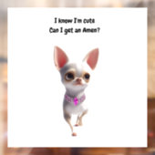 Autocollant Pour Fenêtre Boîtier de fenêtre Silhouette Chihuahua (Feuille 2)