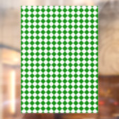 Autocollant Pour Fenêtre Bold Green and White Chevron Pattern (Feuille 2)