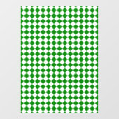 Autocollant Pour Fenêtre Bold Green and White Chevron Pattern (Feuille)