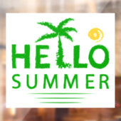 Autocollant Pour Fenêtre Bonjour été (Feuille 2)