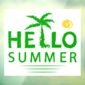 Autocollant Pour Fenêtre Bonjour été (Feuille 3)