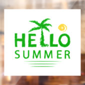 Autocollant Pour Fenêtre Bonjour été (Feuille 2)