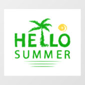 Autocollant Pour Fenêtre Bonjour été (Feuille)