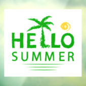 Autocollant Pour Fenêtre Bonjour été (Feuille 3)