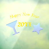 Autocollant Pour Fenêtre Bonne année (Feuille 3)