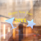 Autocollant Pour Fenêtre Bonne année (Feuille 2)