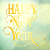 Autocollant Pour Fenêtre Bonne année (Feuille 3)