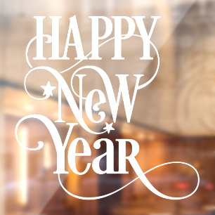 Autocollant Pour Fenêtre Bonne année