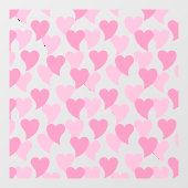 Autocollant Pour Fenêtre Bons Coeurs Motif sans couture (Feuille)