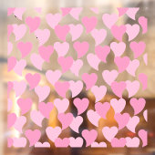 Autocollant Pour Fenêtre Bons Coeurs Motif sans couture (Feuille 2)