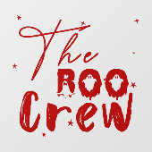 Autocollant Pour Fenêtre Boo d'Halloween à l'équipage de Boo (Feuille)