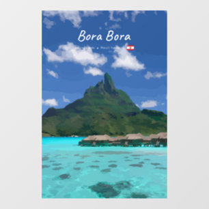Autocollant Pour Fenêtre Bora Bora, Polynésie française - Resort de plage
