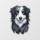 Autocollant Pour Fenêtre Bordure Collie (Feuille)