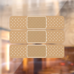 Autocollant Pour Fenêtre Boucle d'ouch Stick Plaster Novelty