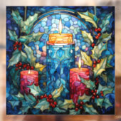 Autocollant Pour Fenêtre Bougies en verre tendu Clou de fenêtre (Feuille 2)