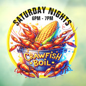 AUTOCOLLANT POUR FENÊTRE BOUILLABAISSE D'ÉCREVISSES (Feuille 3)