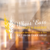 Autocollant Pour Fenêtre Boulangerie artisanale écriteau de blé (Feuille 2)