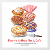 Autocollant Pour Fenêtre Boutique à secteurs (Feuille)