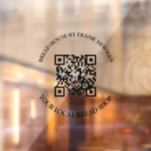 Autocollant Pour Fenêtre Boutique commerciale du code QR (Feuille 2)