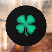 Autocollant Pour Fenêtre Bouton avant en cercle noir irlandais (Feuille 2)