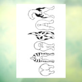 Autocollant Pour Fenêtre Boutons de chien (Feuille 3)