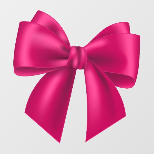 Autocollant Pour Fenêtre Bow rose Extra Grande Clin de fenêtre (Feuille)